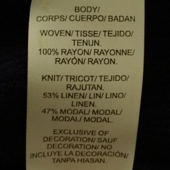 Lucky Brand Split Neck Embroidered Top - Picture 7 of 8